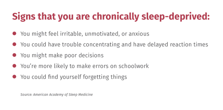 Bulleted List Of Sleep Deprivation Symptoms