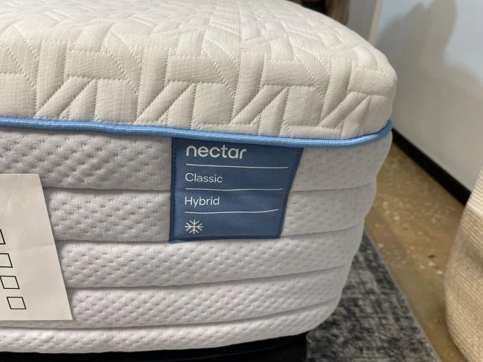 The Nectar Classic Hybrid mattress tag