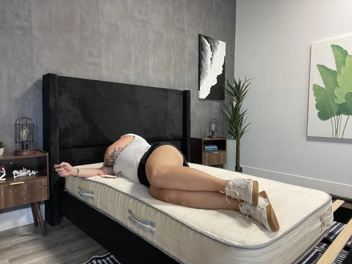 Side-sleeping on a Nolah Nurture Kids Mattress