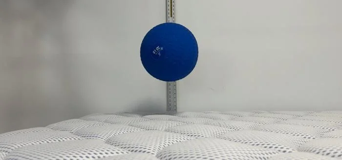 Bounce test on the DreamCloud Premier Hybrid Mattress