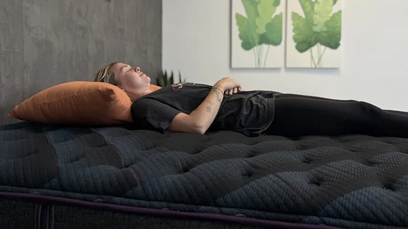 Back sleeping on the Beautyrest World Class Mattress