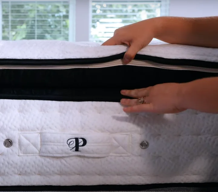 a side view of the PlushBeds Signature Bliss