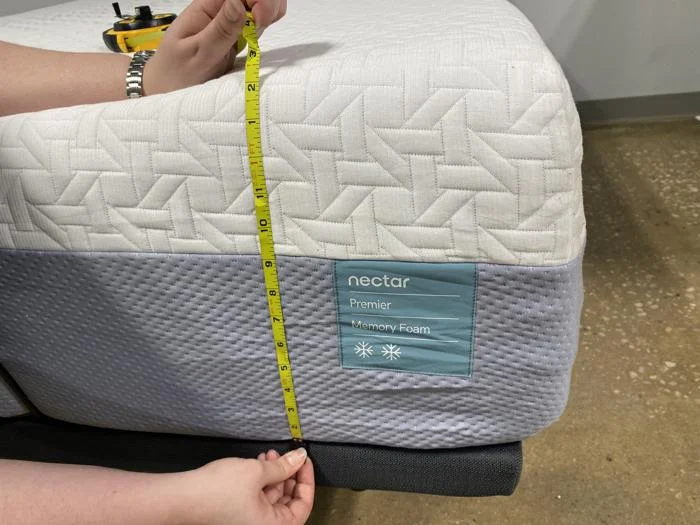 Measuring the edge of the Nectar Premier Memory Foam