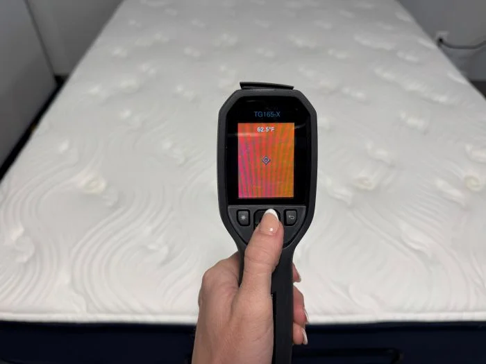 Big Fig Classic mattress temperature reading before