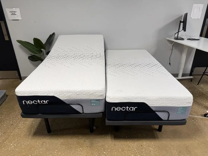 Front view of the Nectar Premier Adjustable Base