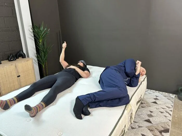 Partner test on the Avocado Green Mattress