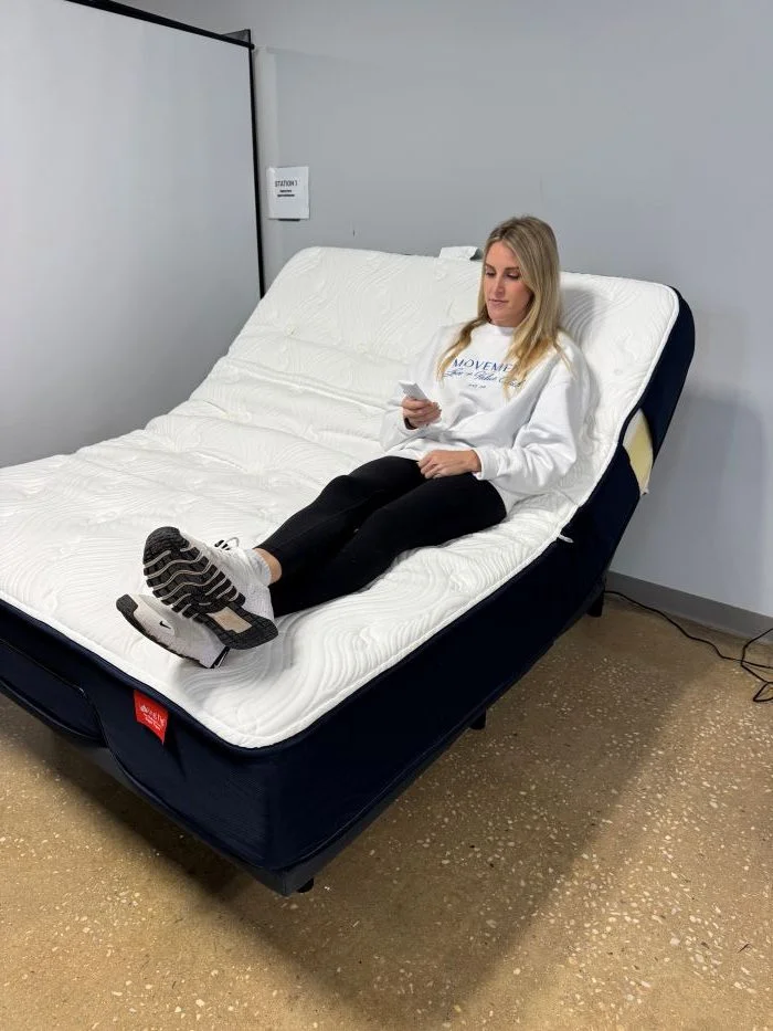 Big Fig Classic mattress on an adjustable base