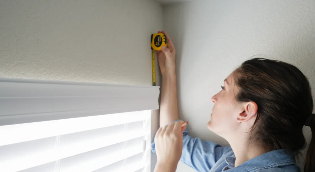Measure Your Window how to hang blackout curtain step3a