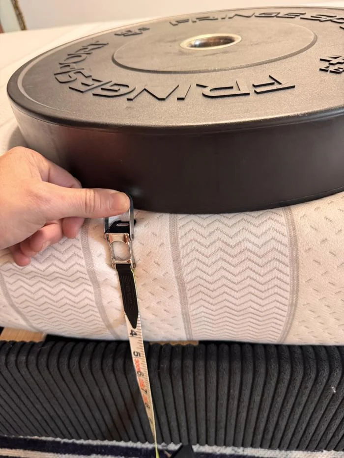 Leesa Kids Mattress Weighted Edge Support Test 3