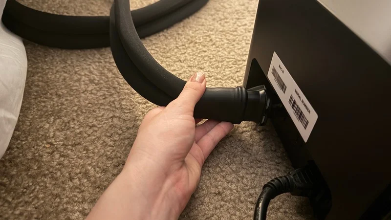 Our tester connects the two parts of the Chilipad 2.0 with the provided hose
