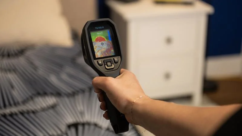 Thermal imaging of the Serta Perfect Sleeper Kendall X Mattress after being rested on