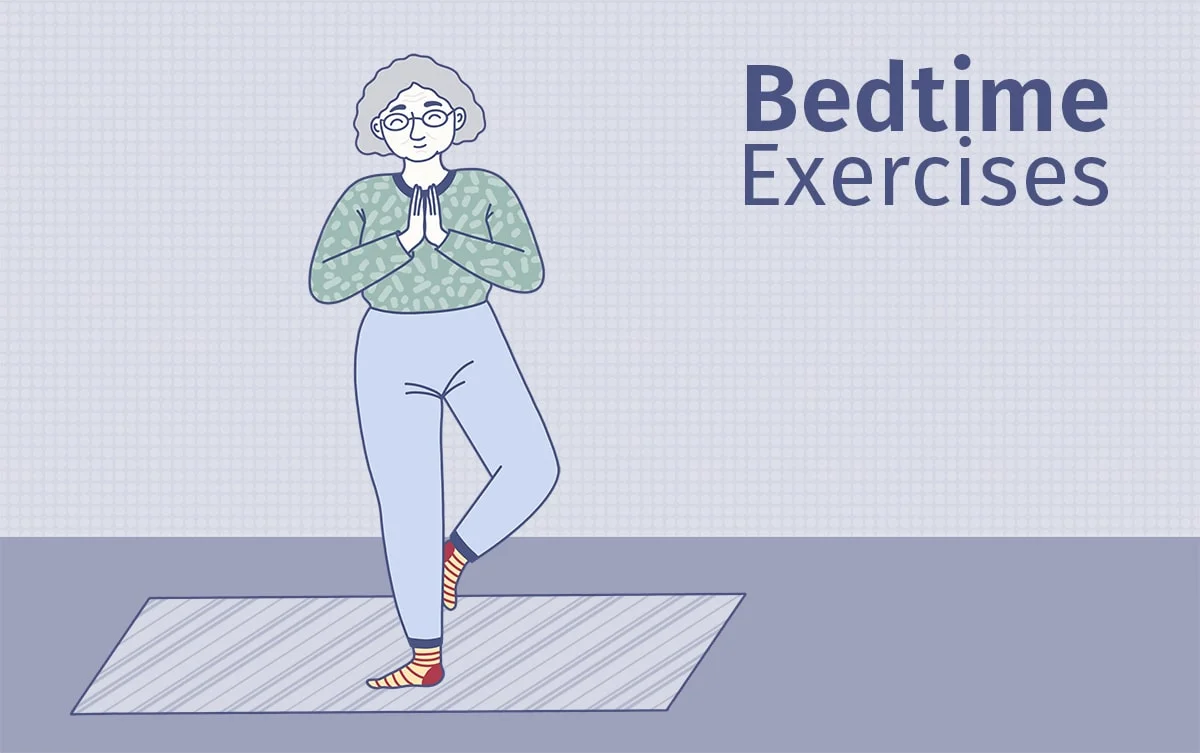 Older woman doing yoga