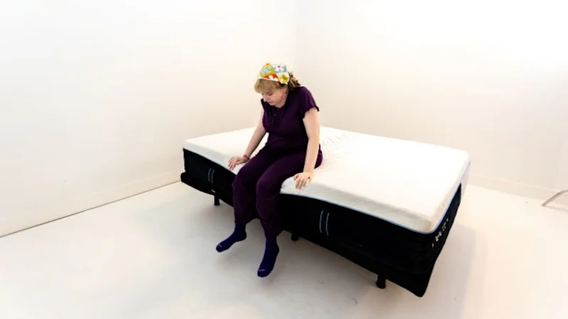 Product tester on the Nectar Classic Hybrid Mattress