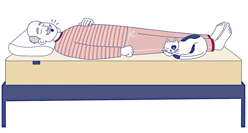 apnea illustration with senior