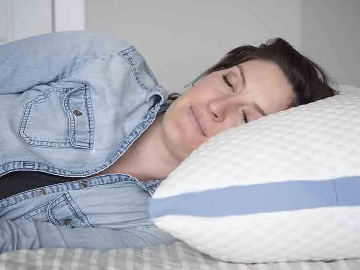 Helix + Helix Cool pillow review - side sleeping 2 inserts