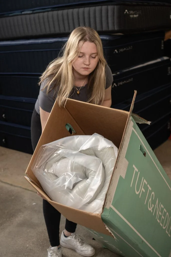 Unboxing the Tuft and Needle Original mattress