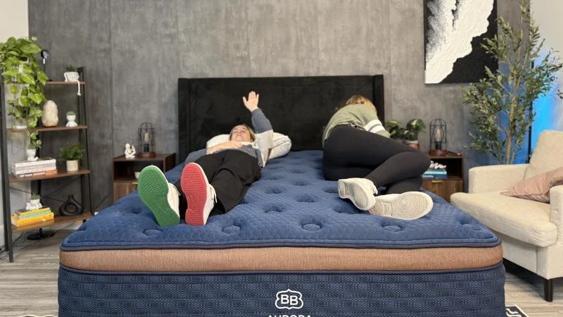 Partner test of motion isolation on the Brooklyn Bedding Aurora Luxe Mattress