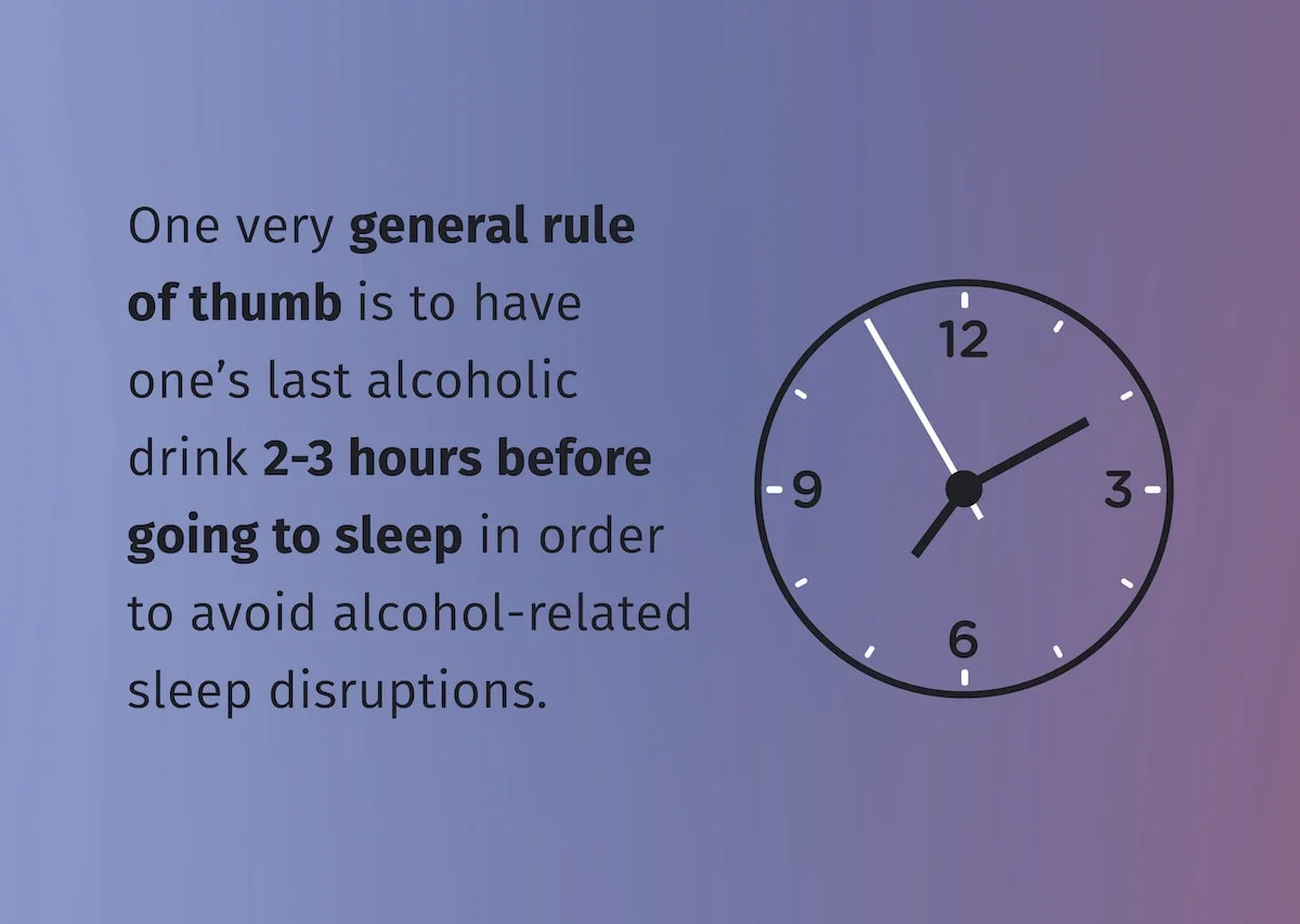 advice about drinking alcohol before bed