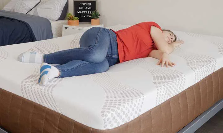 dreamfoam copper dreams side sleeping dreamfoam copper dreams side sleeping