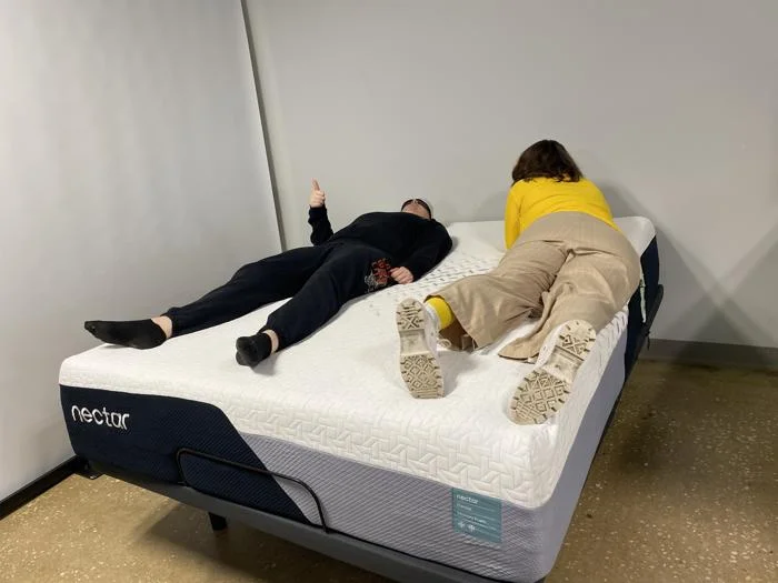 Partner test on the Nectar Premier Memory Foam