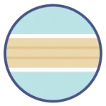 An icon representing the latex variety of mattress construction