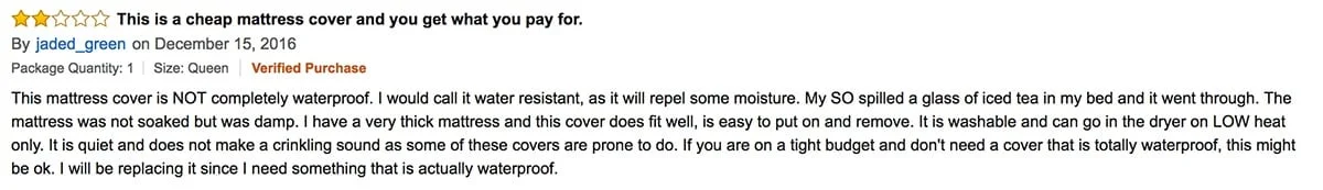 HannaKayPremiumMattressProtectorLeak