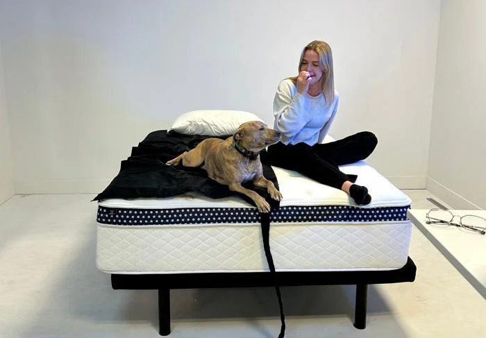 Generating pressure maps of the WinkBed Plus Mattress with our canine assistant