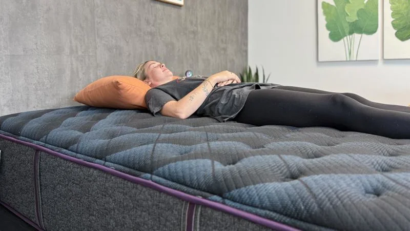 Back sleeping on the Beautyrest World Class Mattress