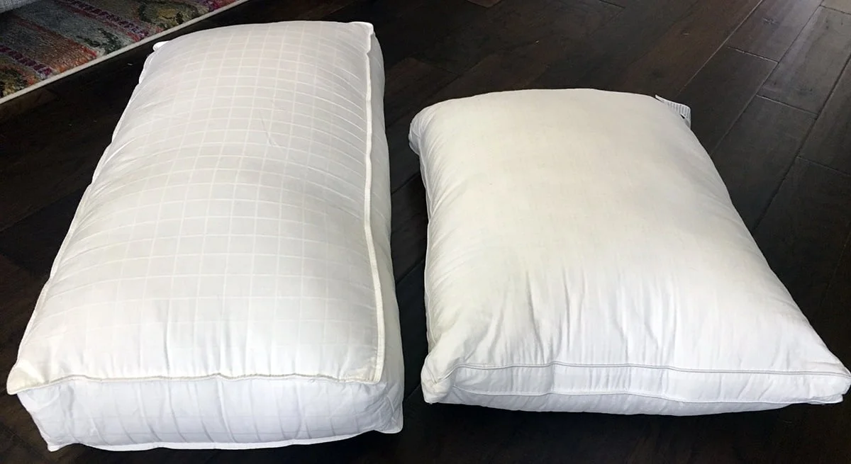 Beyond Down vs Five Star Down Pillow Review Front