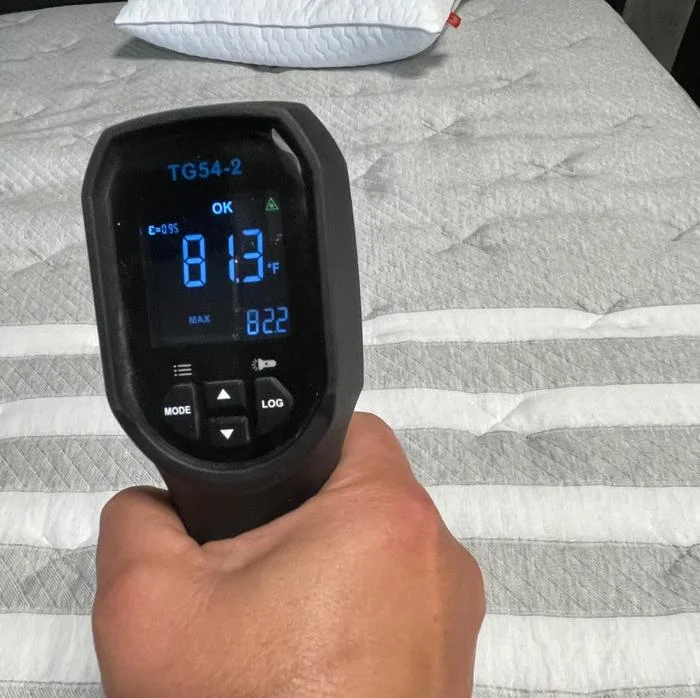 Thermal reading of the Leesa Plus Hybrid Mattress after being slept on