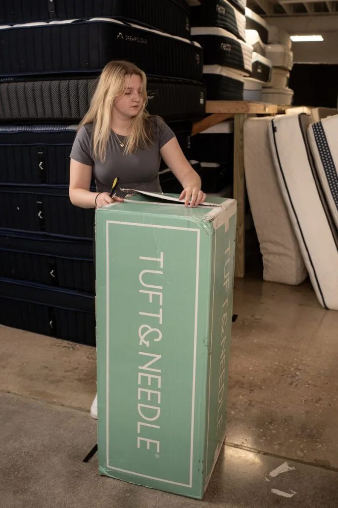 Unboxing the Tuft and Needle Original mattress