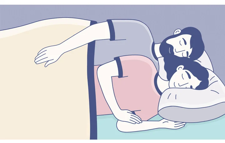 What Makes a Mattress Good for Sex? couple sleeping on a soft mattress