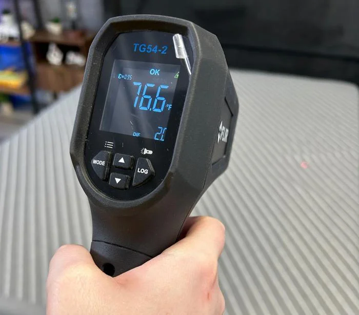 Thermal readings of the Siena Signature Mattress