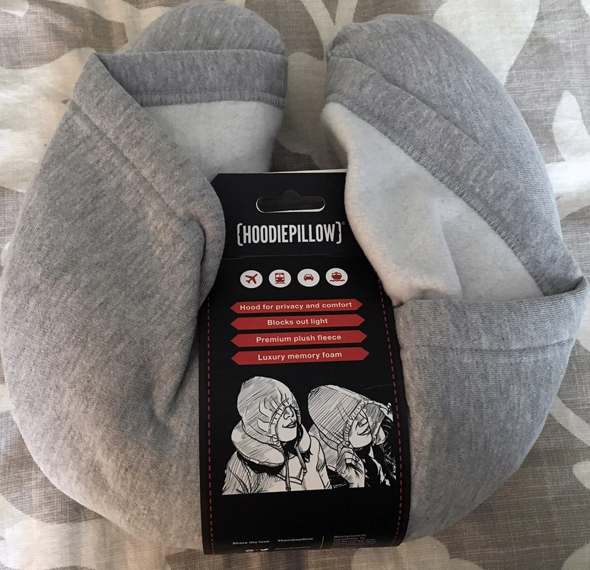 HoodiePillow Memory Foam Review HoodiePillow