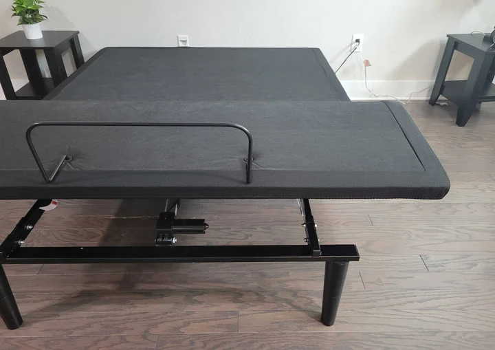 A medium shot of the Sealy Ease with the foot area raised