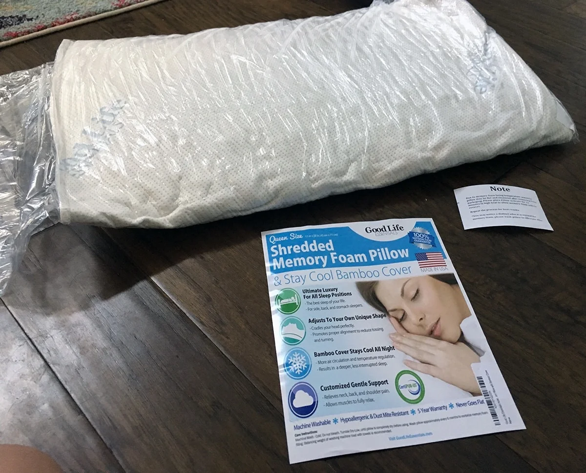 Good Life Essentials Shredded Memory Foam Pillow Review Good Life Essentials Shredded Memory Foam Pillow Review