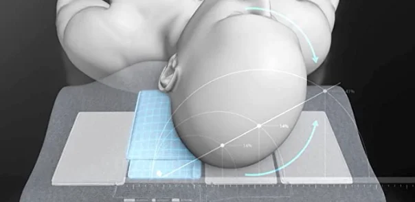 Anti-Snore Pillow Announced as CES Innovation Honoree A graphic of the airbags within the Motion Pillow inflating.