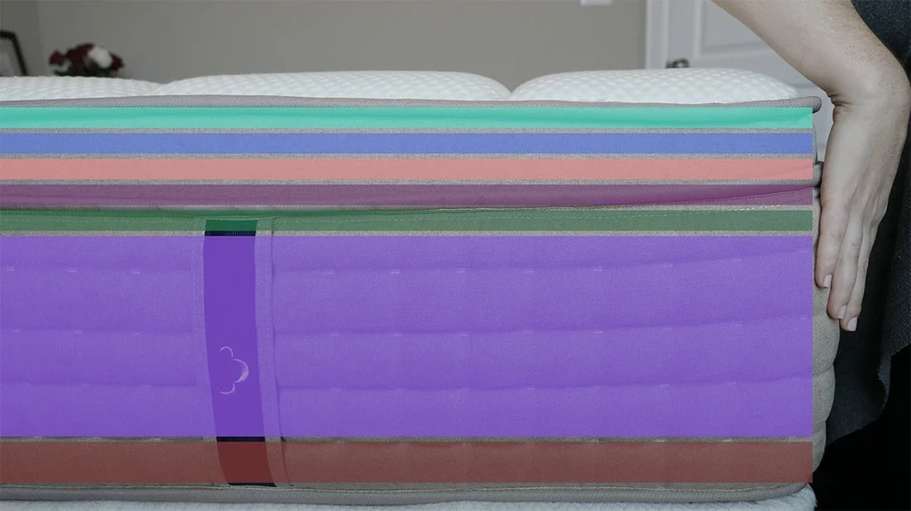 dream cloud mattress construction image