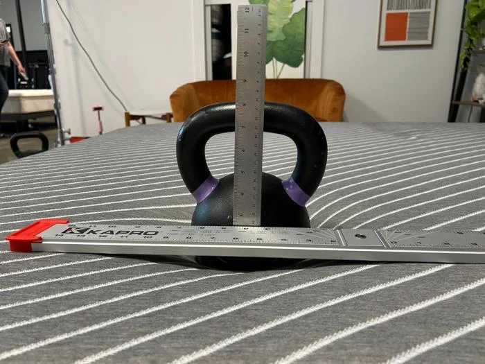 Sinkage test on the Siena Signature Mattress