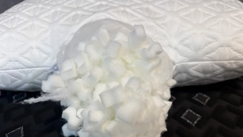 Filling is spilling from the Helix ComfortAdjust Cooling Pillow