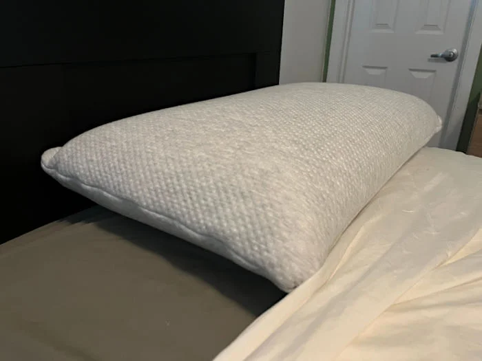 Side view of the Brooklyn Bedding Talalay Latex Pillow