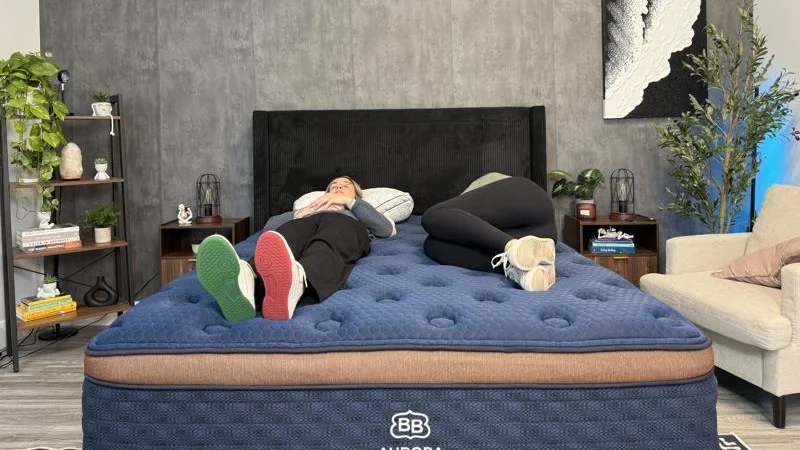Partner test of motion isolation on the Brooklyn Bedding Aurora Luxe Mattress