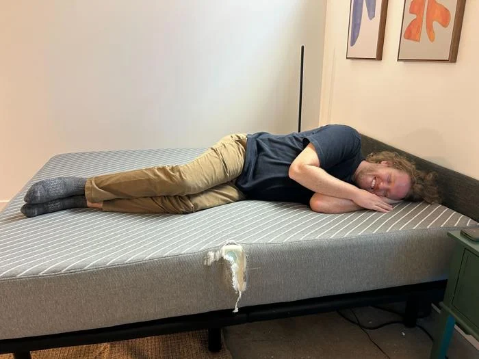 Side-sleeping on the Siena Signature Mattress