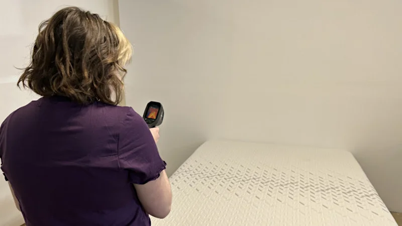 Thermal imaging of the Nectar Classic Memory Foam Mattress