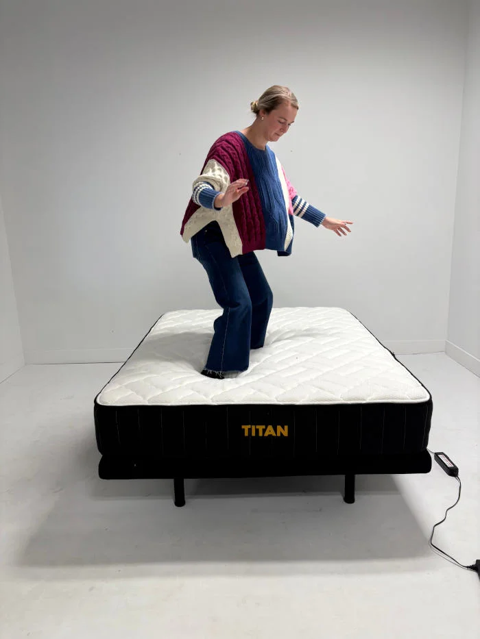 Noise test on the Titan Plus Mattress 3