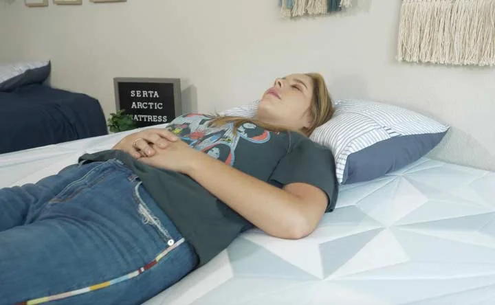 Serta Arctic back sleeping