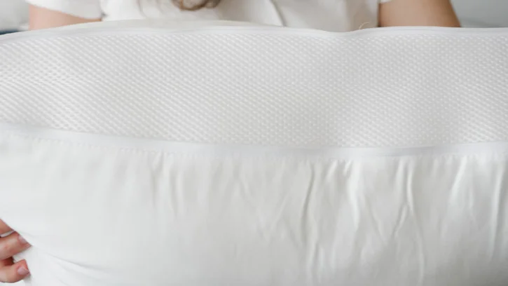 caper pillow vs. purple plush pillow - purple plush nylon and lyocell cover caper pillow vs. purple plush pillow - purple plush nylon and lyocell cover