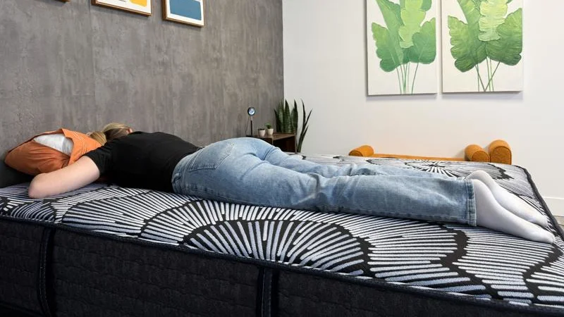Stomach sleeping on the Serta Perfect Sleeper Kendall X Mattress