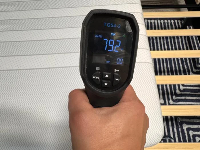Thermal readings of the Leesa Kids Mattress