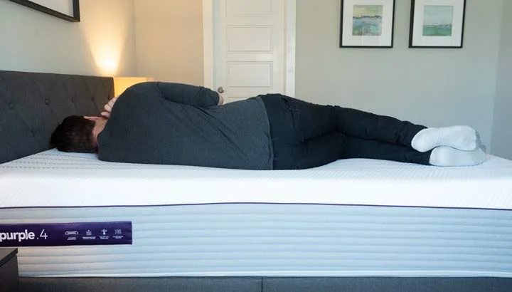 Purple Hybrid Premier - Side Sleeping